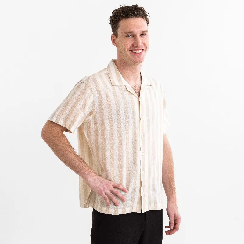 Men's Wheat Striped Cabana Shirt