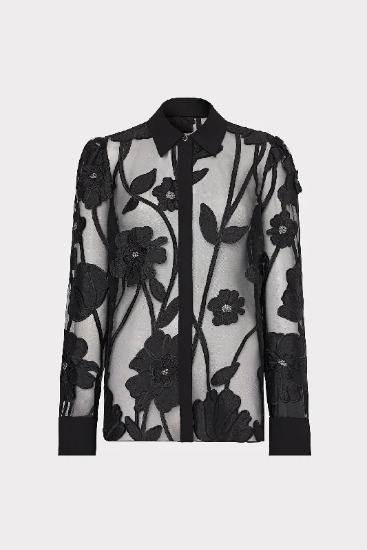 Hurry Up Ashton Grand Fleur Embroidered Top