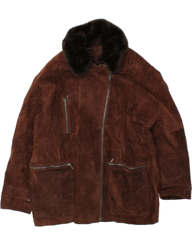 Weekend Offers That Impress ST. BERNARD Womens Suede Overcoat UK 14 Large Brown Leather Weekend Offers That Impress ST. BERNARD Womens Suede Overcoat UK 14 Large Brown Leather