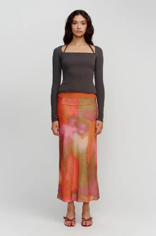 Sneak Peek Sale Ownley Freya Long Sleeve Top - Charcoal