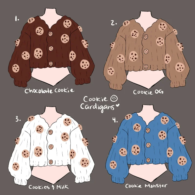 Weekend Savings Sensation (Interest Check) Chunky 3D Cookie Cropped Cardigan