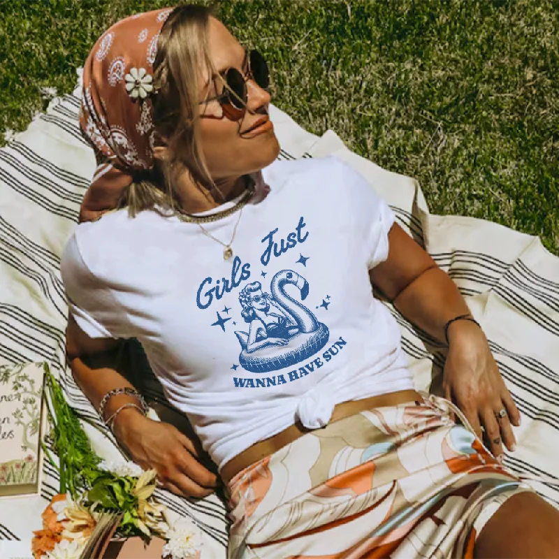 Weekend Bargains Await You Girls Just Retro Graphic Women's T-shirt