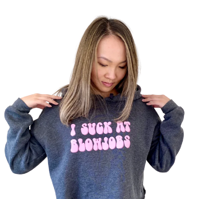 Deal of the Week I Suck Cropped Hoodie