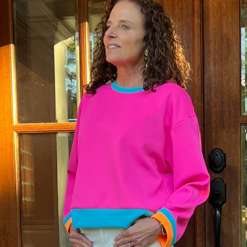 Markdown Sale Cindy Long Sleeve Active Top | Neon Multi