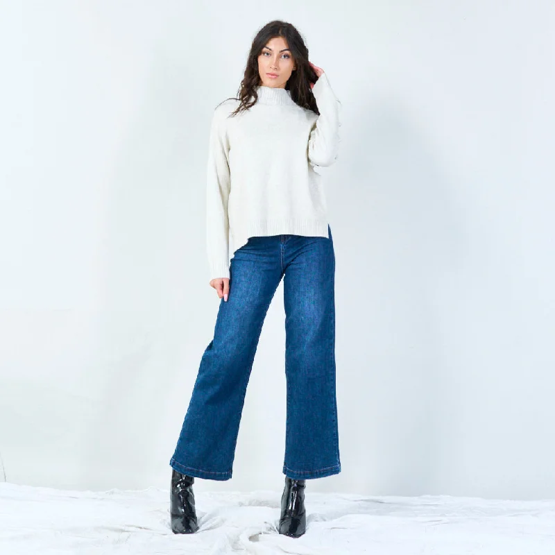 Epic Value Minimalist mock neck sweater wholesale