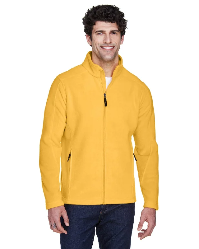 Core 365 Journey Mens Full-Zip Fleece Jacket | Campus Gold