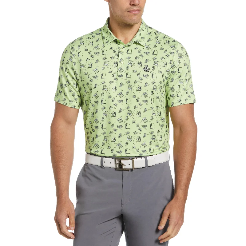 Retro Arcade Print Polo