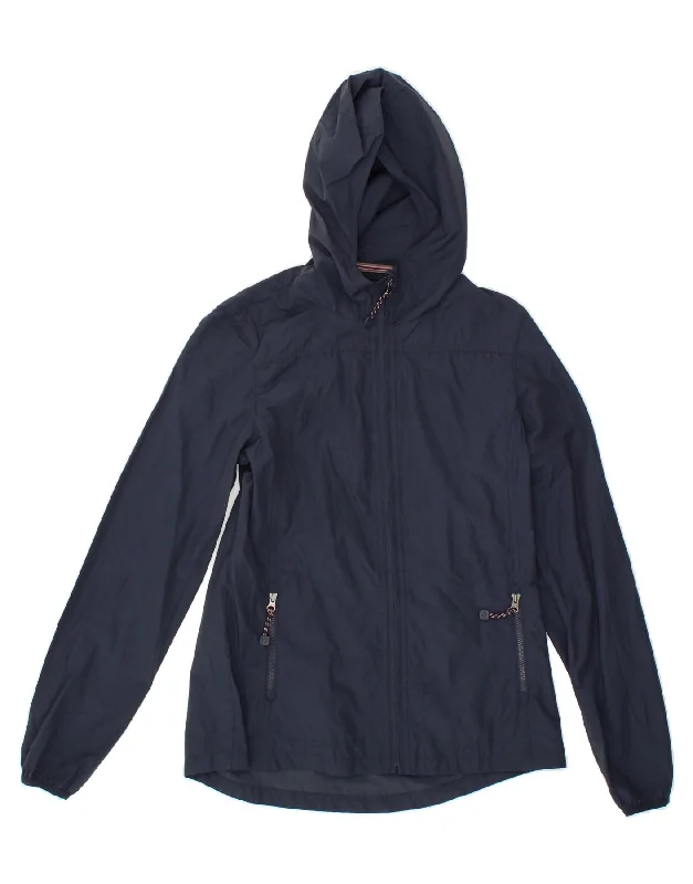 Weekend Discounts to Grab FAT FACE Womens Hooded Rain Jacket UK 8 Small Navy Blue Cotton Weekend Discounts to Grab FAT FACE Womens Hooded Rain Jacket UK 8 Small Navy Blue Cotton
