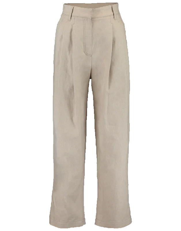 Weekend Offers That Impress High Waist Cropped Pleated Pant