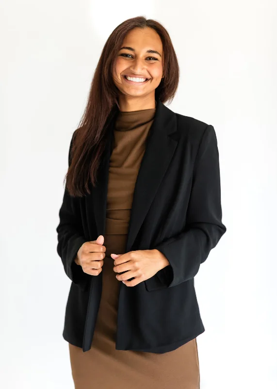 Price Slash Steve Madden® Payton Black Blazer - FINAL SALE