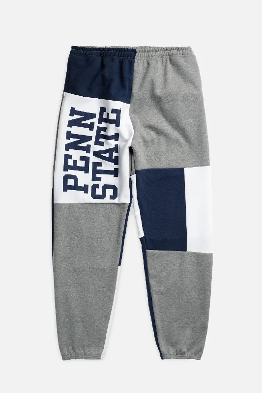Shop the Weekend Away Unisex Rework Penn State Patchwork Sweatpants - L