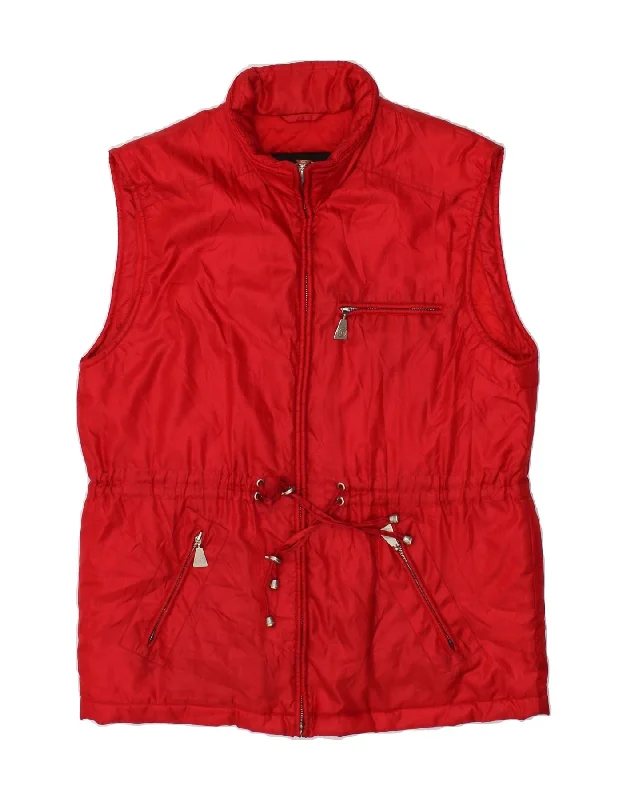 Extra Savings TAIFUN Womens Gilet EU 40 Medium Red Polyamide