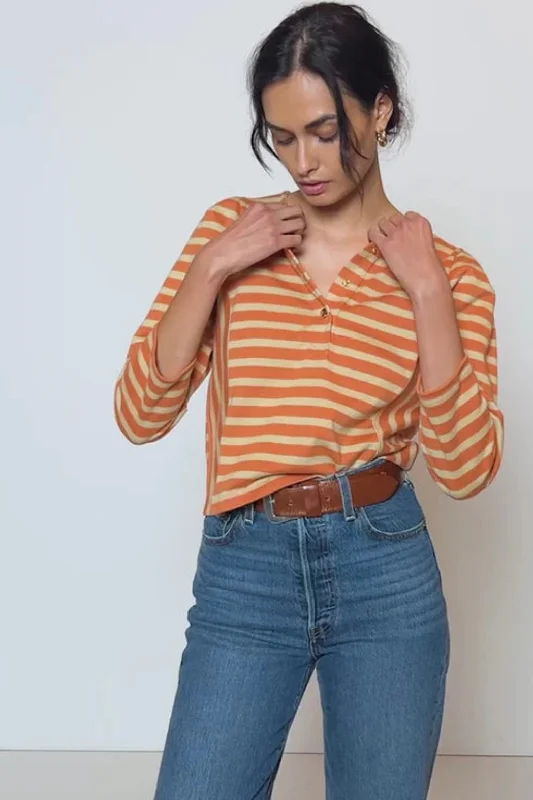 Season Finale Sale Nation LTD. - Janney Striped Henley