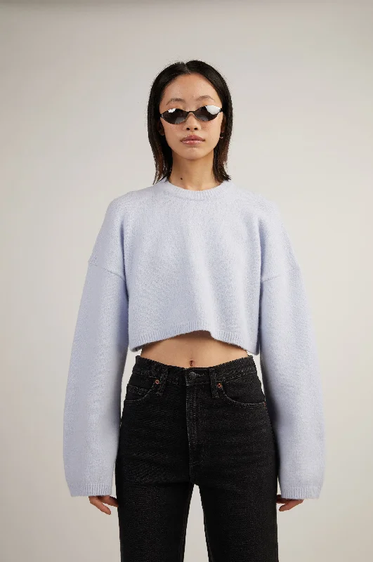 Act Fast RELAXED FIT CROPPED SWEATER