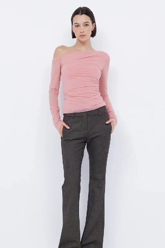Now or Never Bec & Bridge Liv LS Top - Pink Sherbet