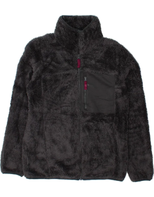 Price Drop COLUMBIA Womens Fleece Jacket UK 14 Medium Black Polyester