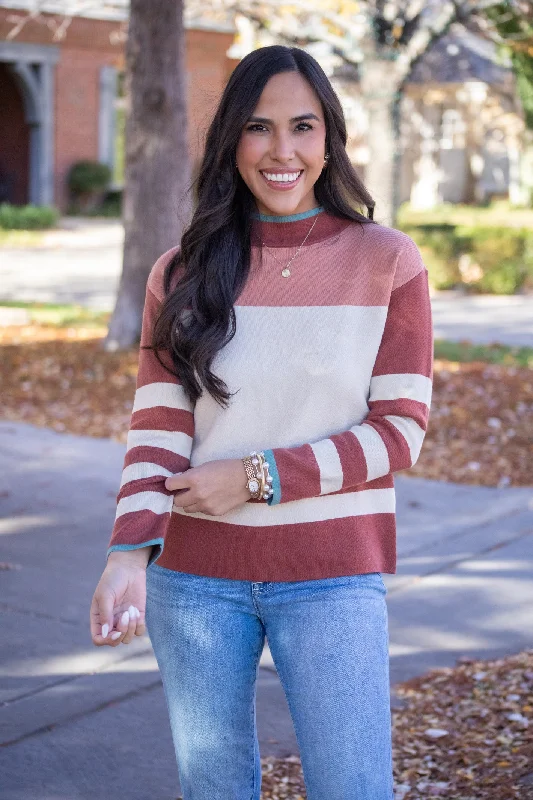 Savings Soar This Weekend Tempting Romance Picante Colorblock Sweater