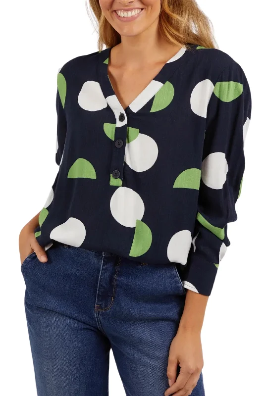 Weekend Bargains to Snag STORMY SPOT BLOUSE - 8138037