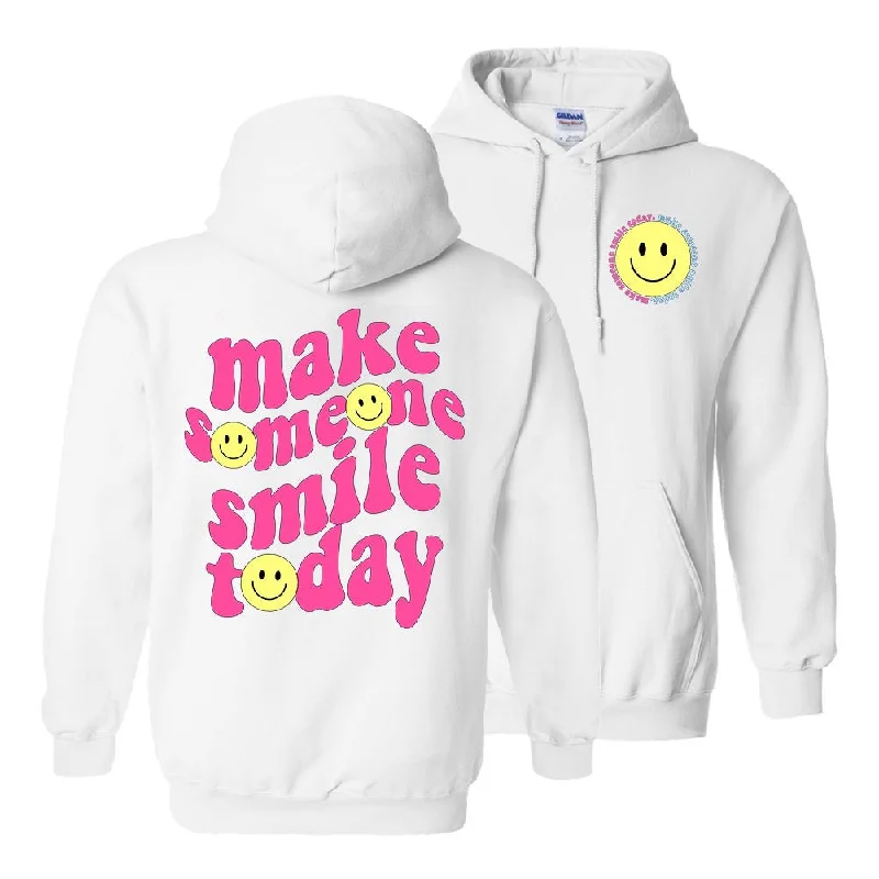 Best Bargains 'Make Someone Smile Today' Front & Back Hoodie