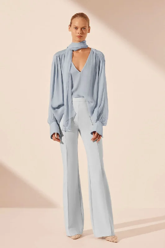Crazy Deals Shona Joy Layla Scarf Blouse - Sky