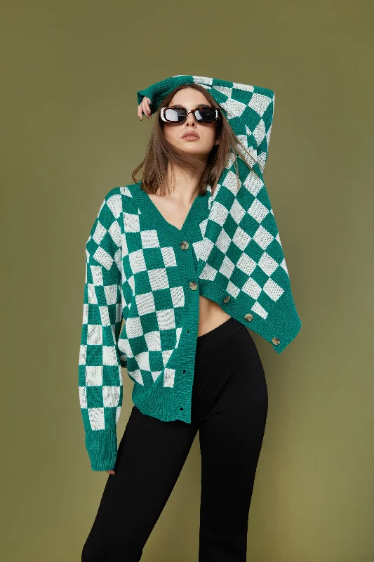 Weekend Flash Sale CHECKERED CARDIGAN