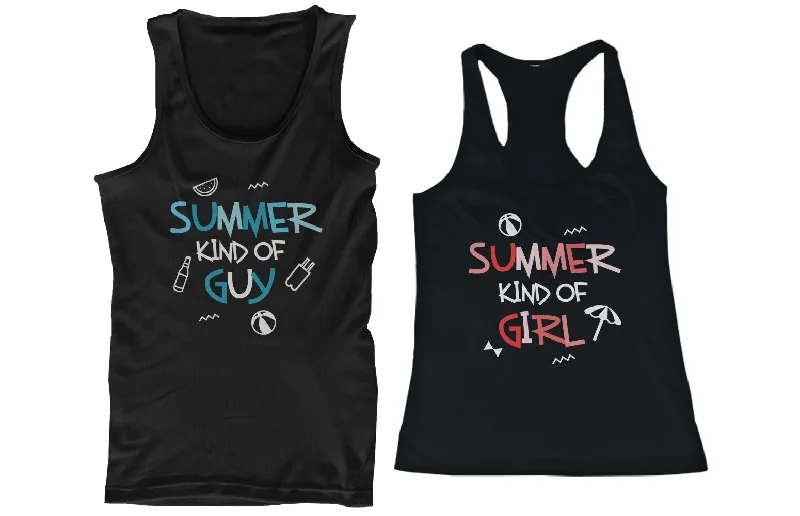 Discount Days Summer Kind of Guy & Girl Matching Couple Tank Tops