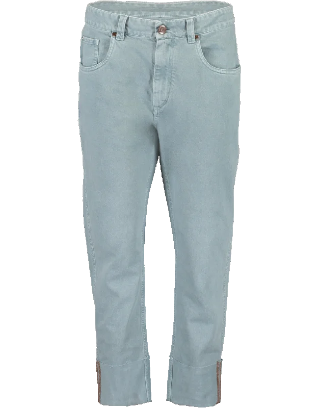 Weekend Bargains to Snag Monoli Stripe Raw Cuff Pant
