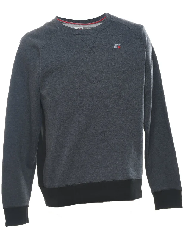 Value Deals Russell Athletic Plain Grey Sweatshirt - S