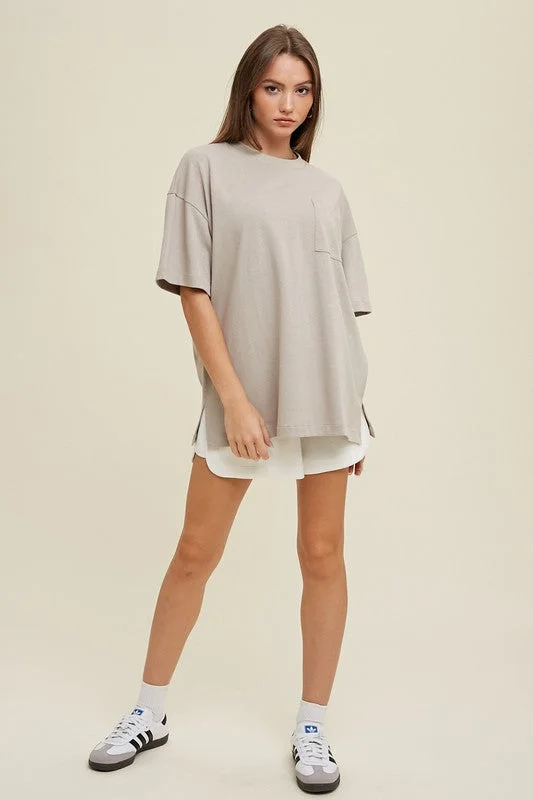 Hurry In Mystic Oversize Top