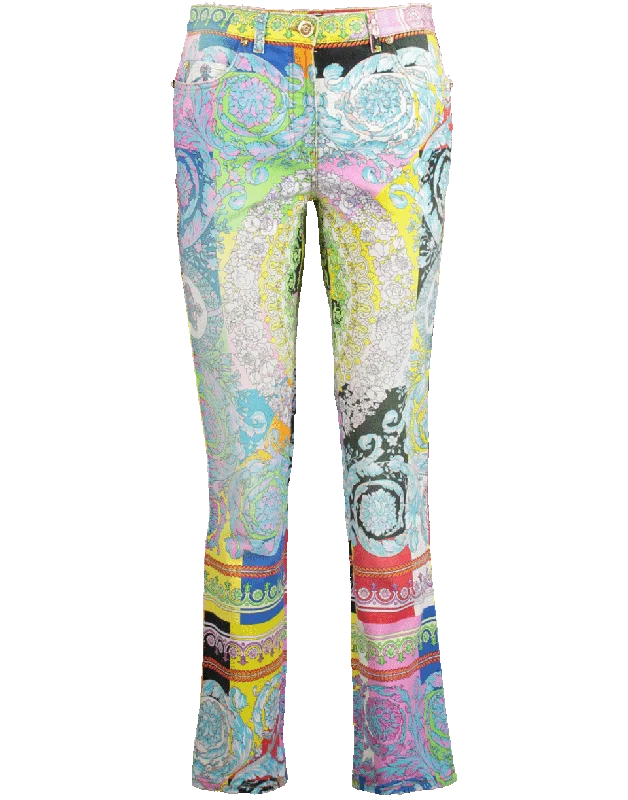 Special Buy Hi Rise Print Pastel Jeans
