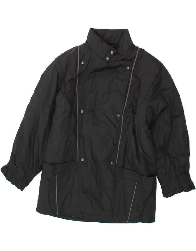 Weekend Bargains to Sizzle VINTAGE Womens Windbreaker Jacket EU 44 XL Black Polyester Weekend Bargains to Sizzle VINTAGE Womens Windbreaker Jacket EU 44 XL Black Polyester