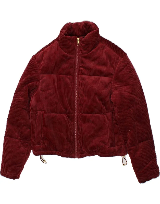 Weekend Bargains to Snag URBAN CLASSICS Womens Crop Corduroy Jacket UK 14 Medium Maroon Cotton Weekend Bargains to Snag URBAN CLASSICS Womens Crop Corduroy Jacket UK 14 Medium Maroon Cotton