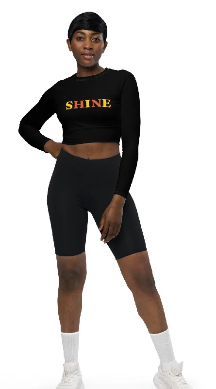 Weekend Deals That Thrill SHE REBEL - SHINE Recycled Crop Top UPF 50+