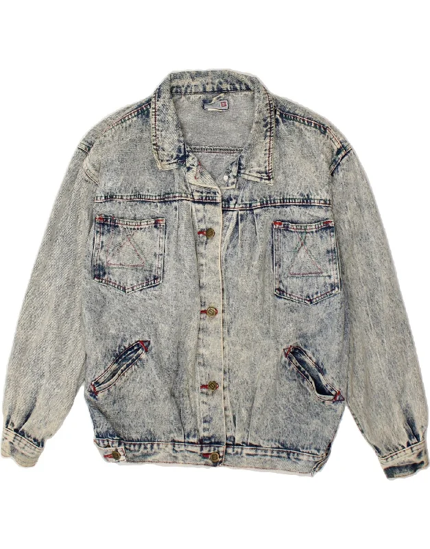 Take Advantage VINTAGE Womens Oversized Denim Jacket EU 40 Medium Blue Cotton