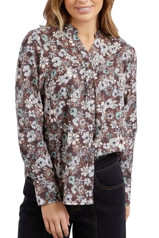 Weekend Bargains to Sizzle FLORAL MEADOW BLOUSE - 5532008