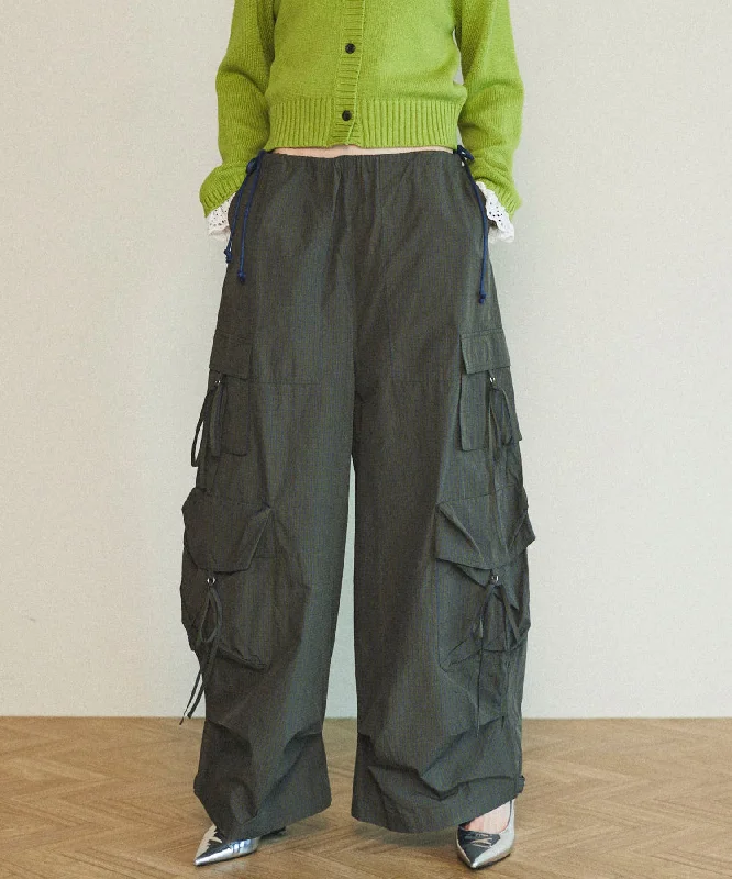 Can't Miss 【25SPRING PRE-ORDER】Ribbon Design Cargo Pants