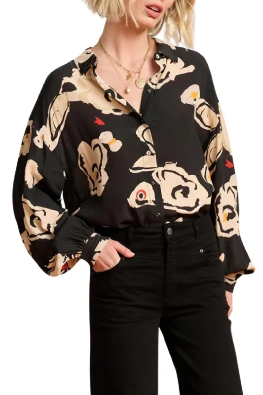 Weekend Discounts to Relish FLOWER GLORY BLOUSE - SP7465