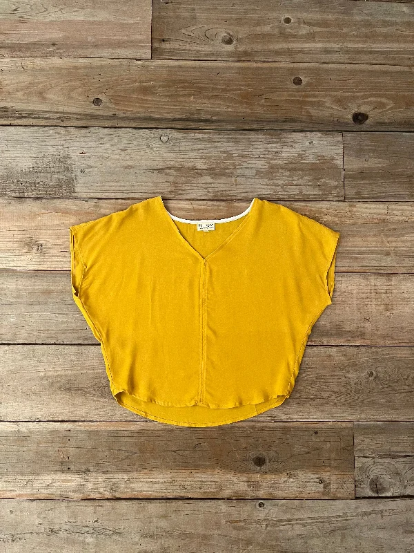 Holiday Sale Dolman Top in Mustard Challis