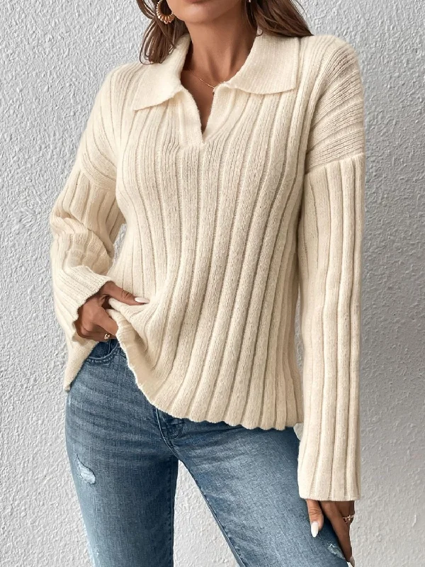 Friends and Family Sale Collar Long Sleeve Sweater