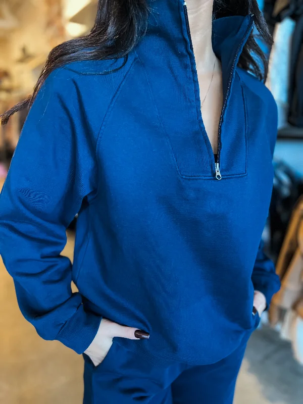 Grand Opening Sale Maurica Half Zip - Ink