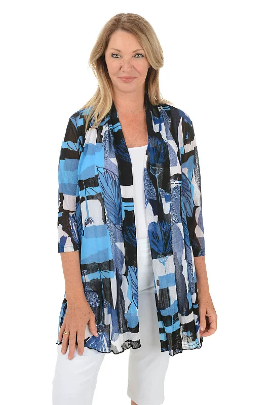 Weekend Deals That Impress Leaf Impressions Mesh Cardigan