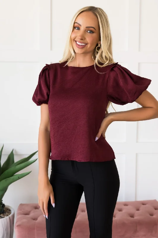 Weekend Discounts to Savor Joyous Puff Sleeve Blouse