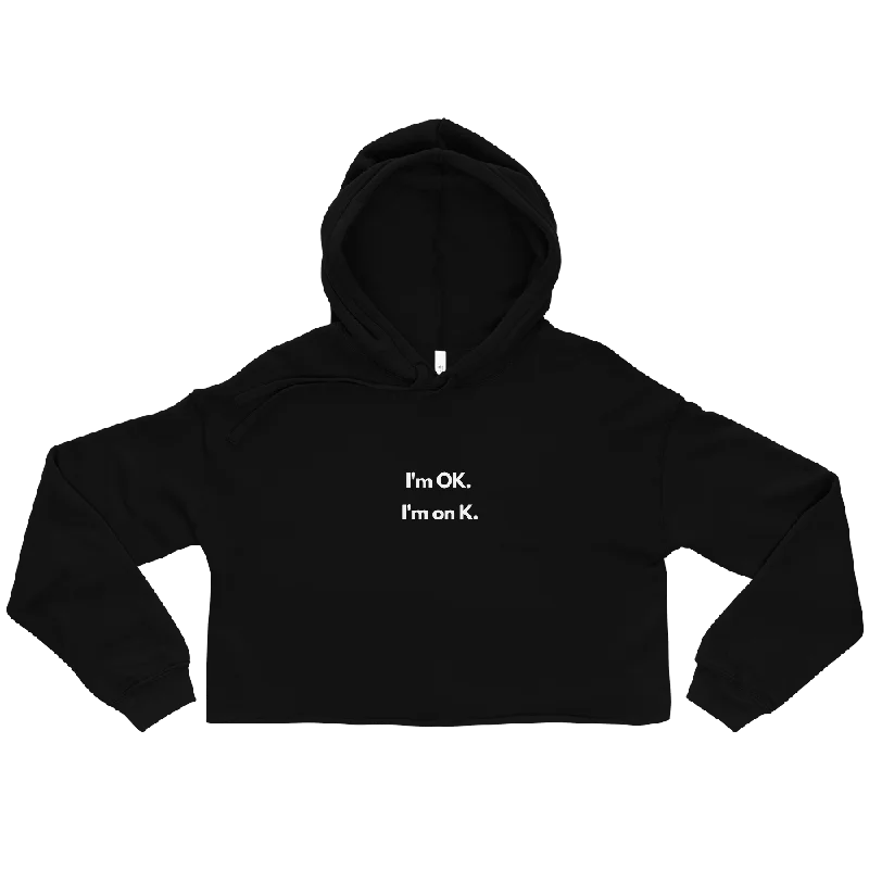 Act Now I'm On K Cropped Hoodie
