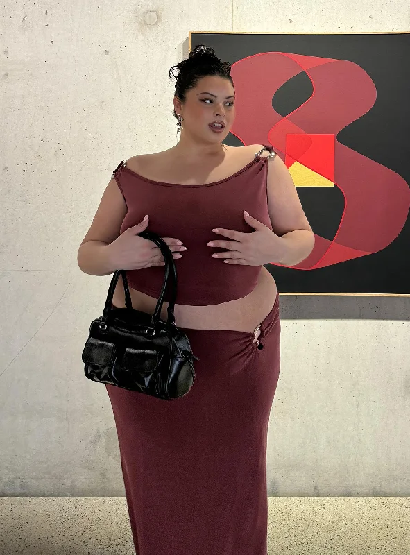Weekend Discounts to Enjoy Rios One Shoulder Top Mauve Curve
