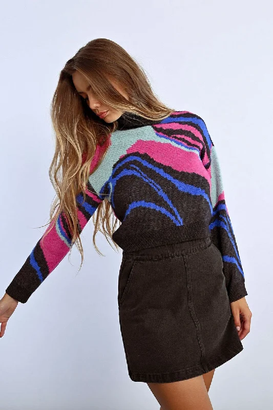Shop the Weekend Away Graphic Turtleneck Sweater