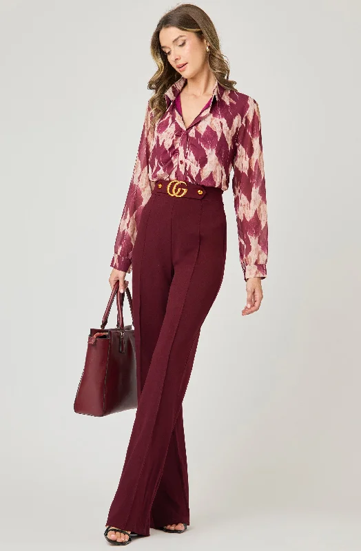 BURGUNDY-BEIGE