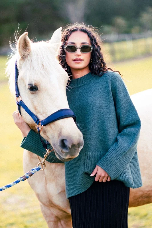 Weekend Discounts to Celebrate Alaska Forest Funnel Neck Knit Jumper