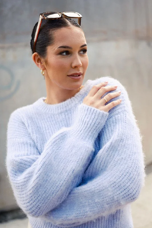 Major Deal Aces Lilac Fluffy Knit Jumper