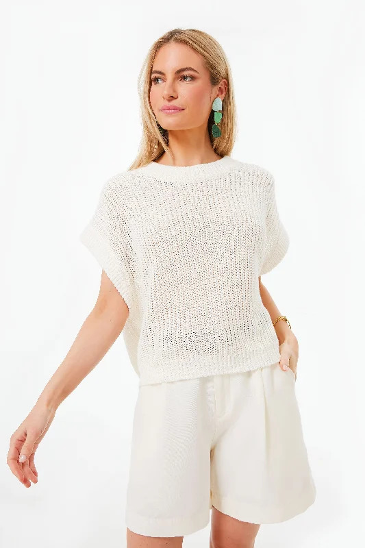 Mega Sale Cream Oliva Linen Vest