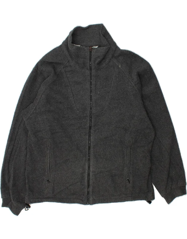 Super Bargain COLUMBIA Womens Oversized Fleece Jacket UK 14 Medium Grey